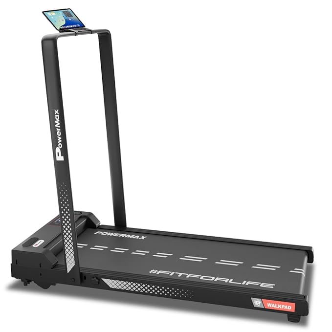 Powermax Fitness Walkpad (3Hp Peak) Compact Motorized Treadmill