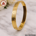 Elegant Gold Plated Kada Bracelet